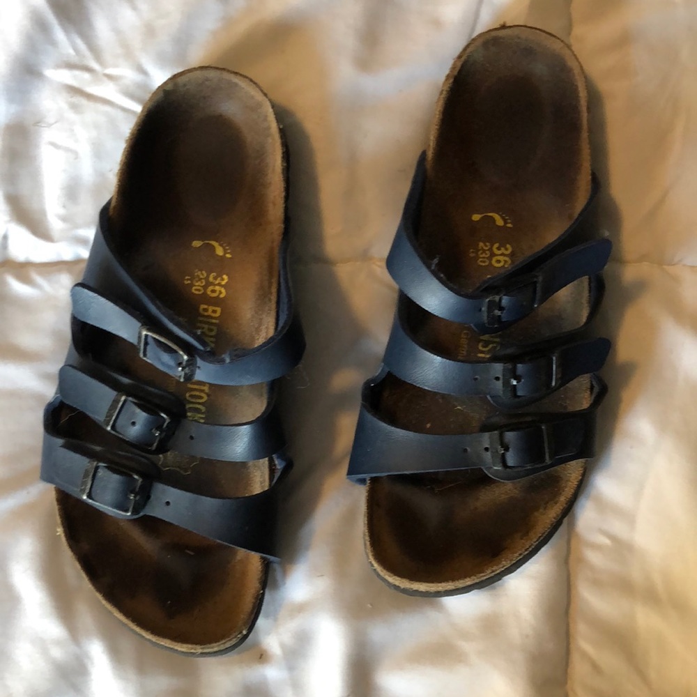 Blue Birkenstock 3 Strap